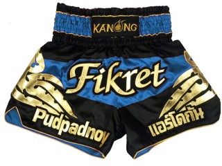 Custom Blue Muay Thai Shorts : KNSCUST-1198